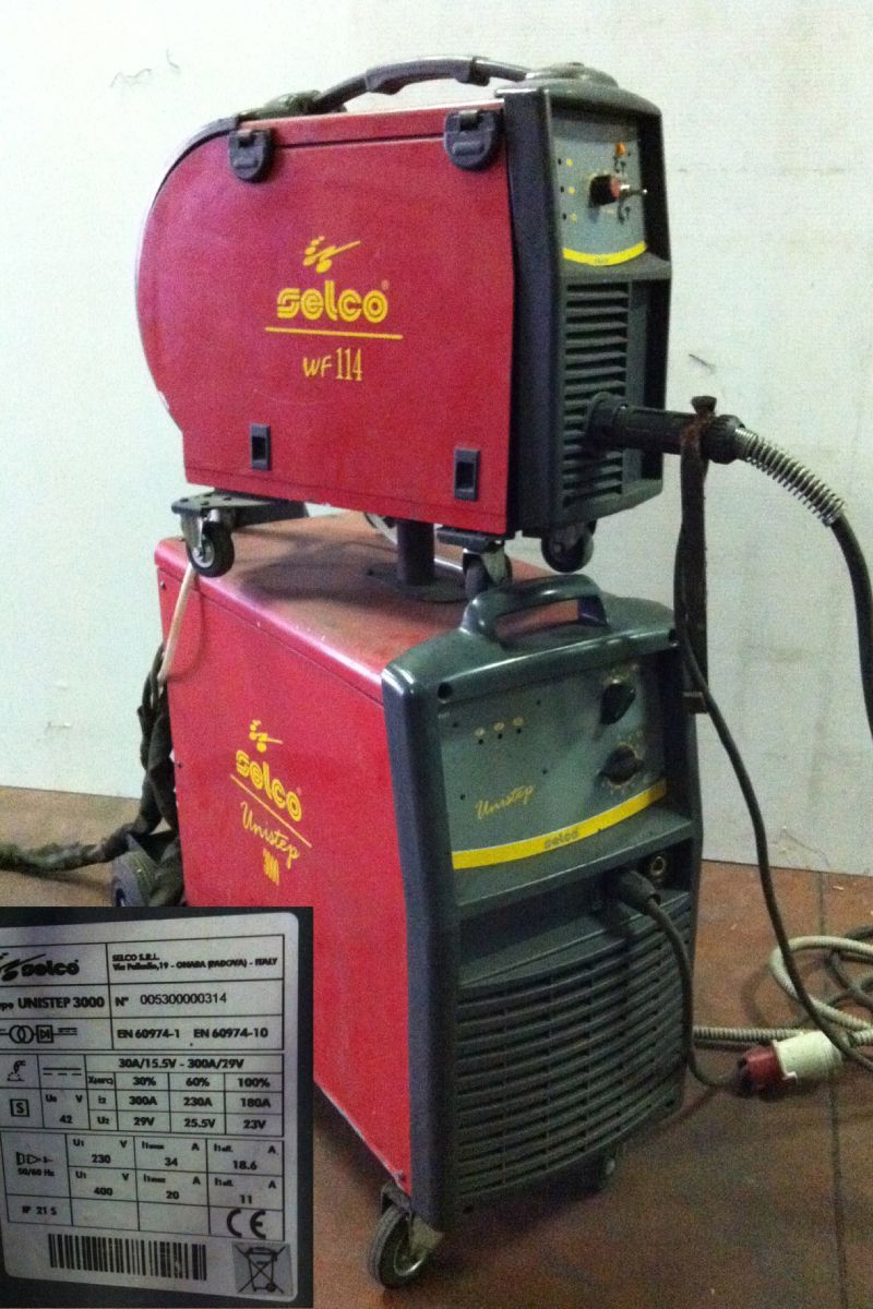 SALDATRICE SELCO UNISTEP 3000 A - TRASFORMATORE 300Amp