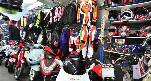 helmets and jackets