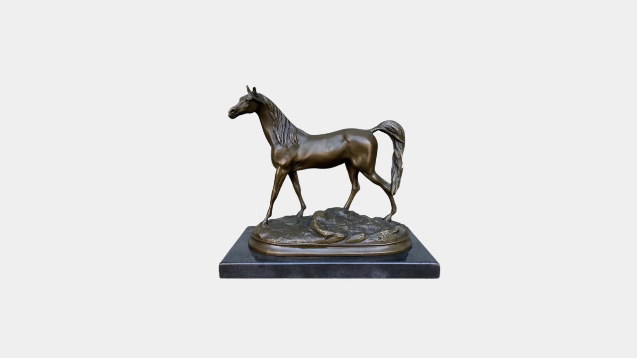 Arab Horse Bronze Sculpture
