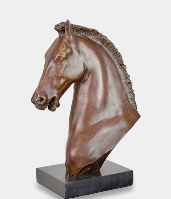 Jockey Riding Horse Bronze Sculpture
