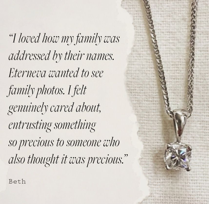 eterneva diamond testimonial
