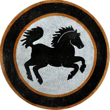 black horse crest
