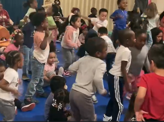 Children Dancing in Class