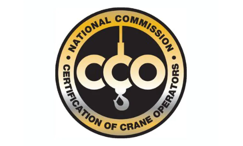 The logo for the national commission of crane operators