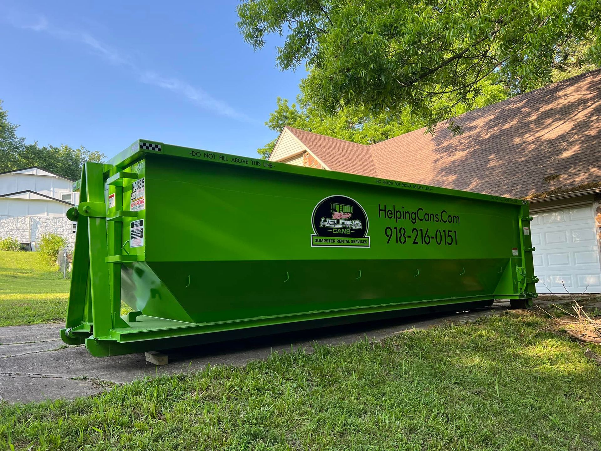 Dumpster Rental Tulsa OK | Helping Cans
