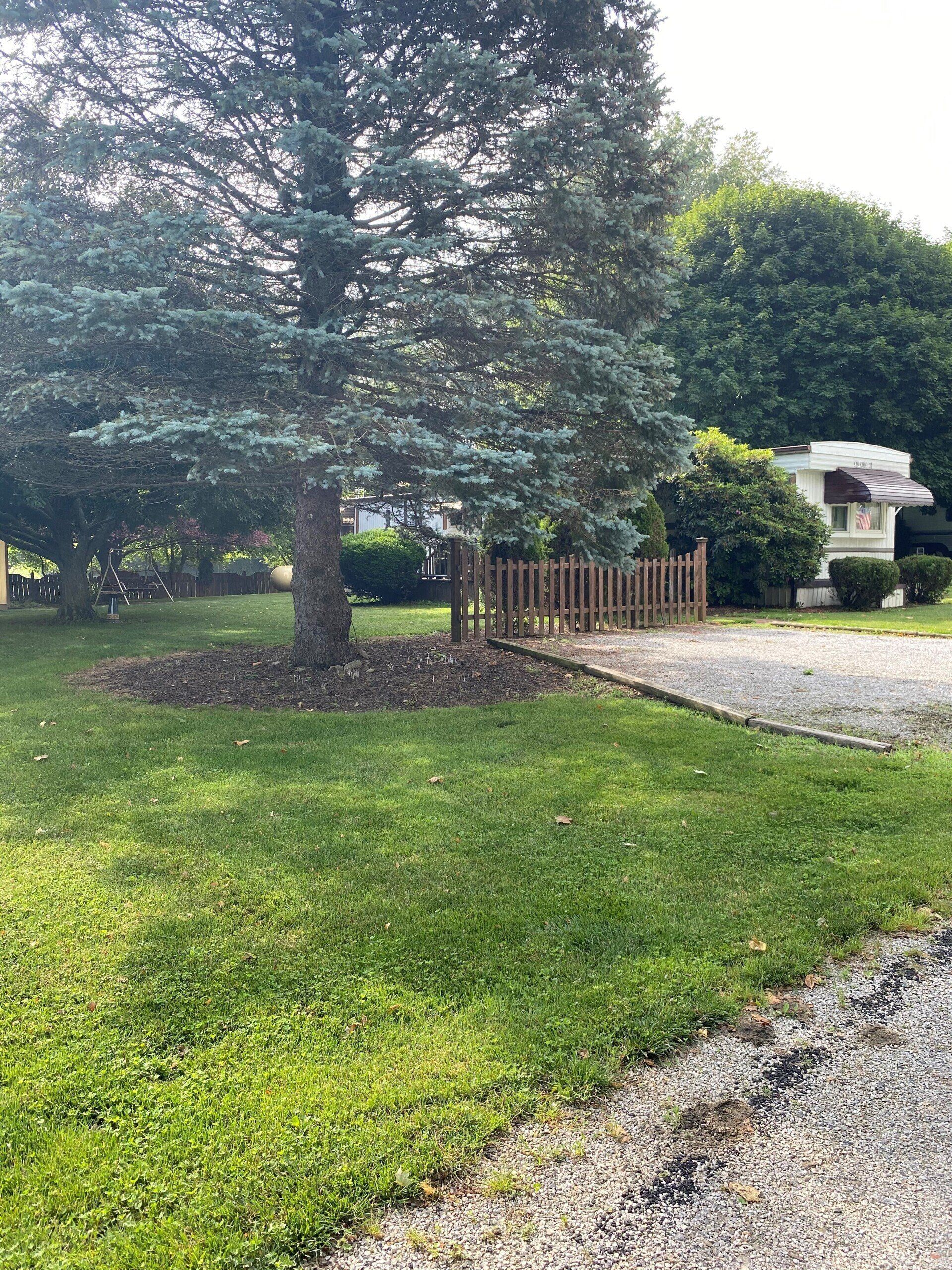 Backyard  — Plymouth, OH — Huron Valley Mobile Home Park