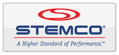 Stemco logo with red oval and 