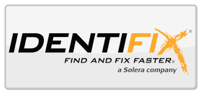 Identifix logo with black text and an orange 