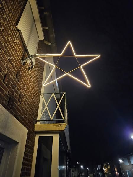 Ster verlichting voor vlaggenstokhouder