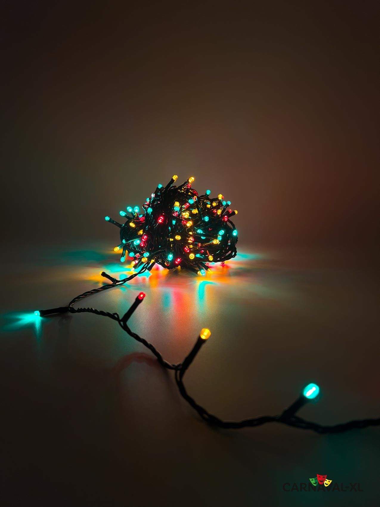 NIEUW! Rood-geel-groen Led lichtsnoer 80 lamps indoor en outdoor