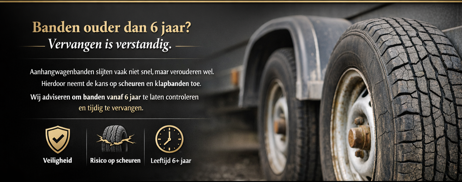 Banden vervangen aanhangwagen