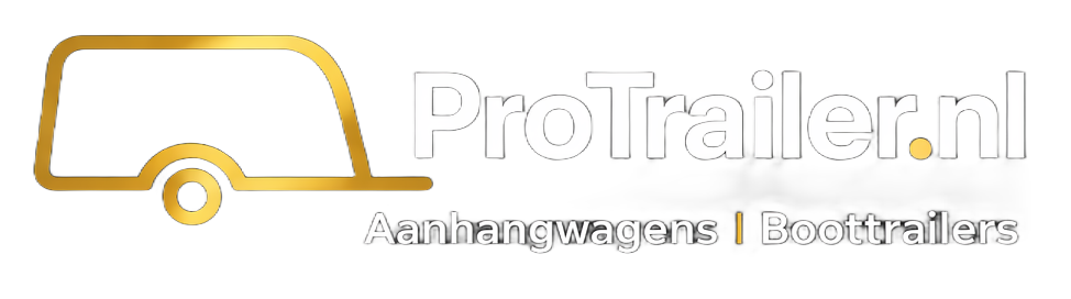Logo voor ProTrailer.nl met een gouden trailericoon en de tekst 