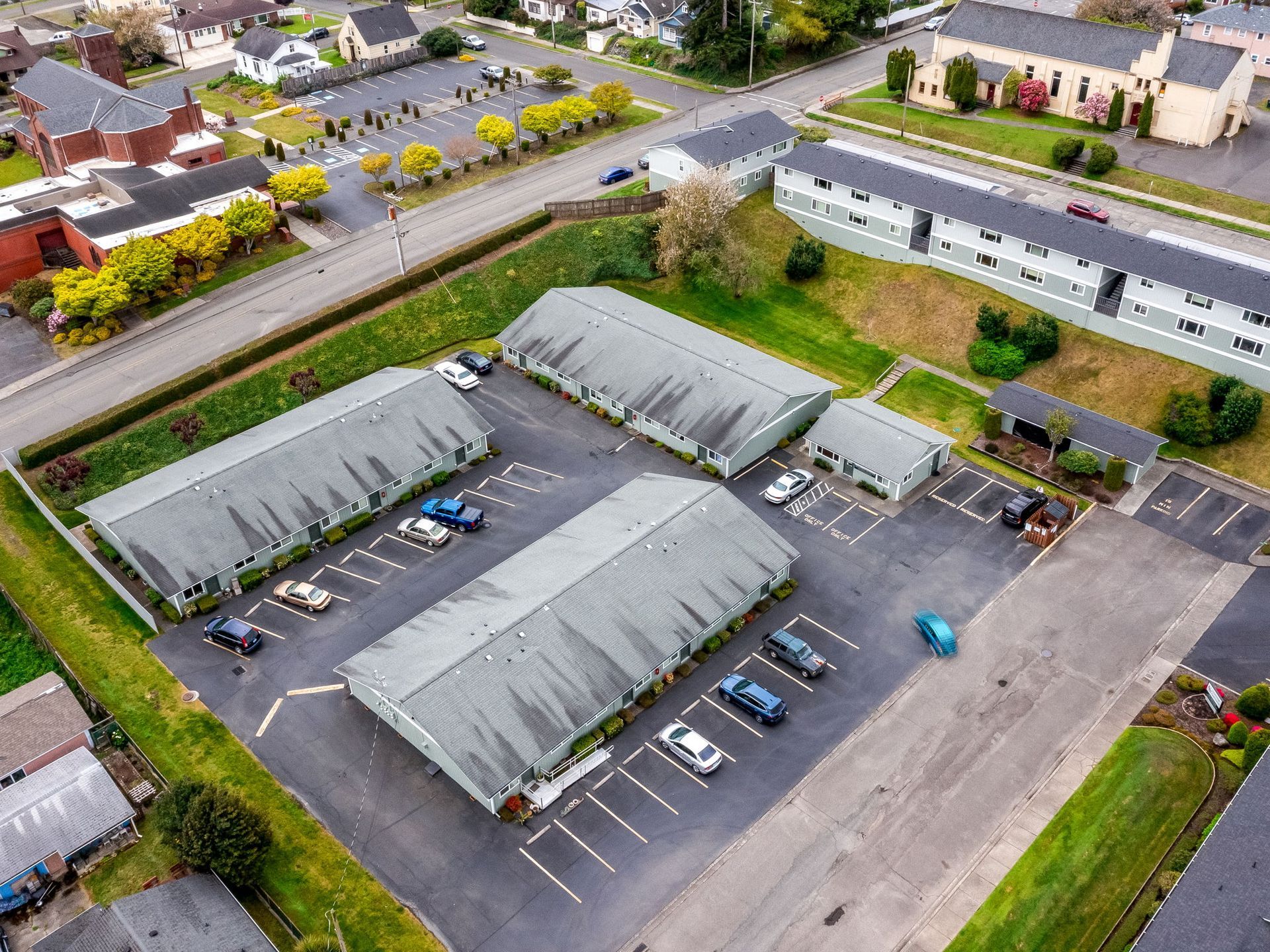 Aerial view of Westridge Apartments