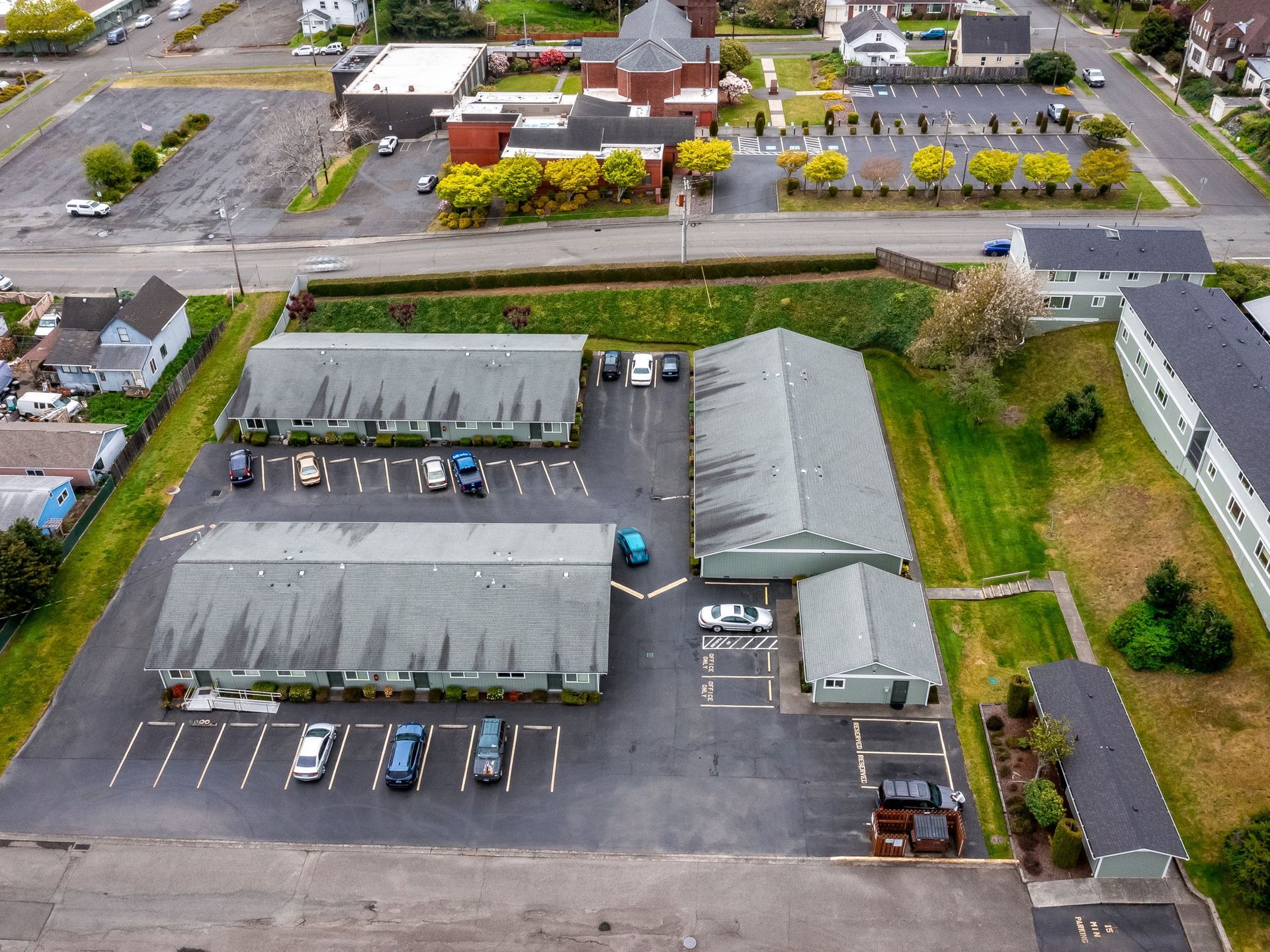 Aerial view of Westridge Apartments