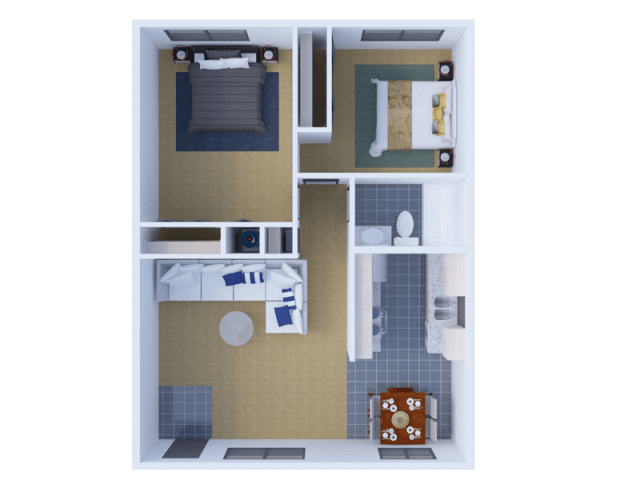 Alderwood 2 bedroom and studio floor plans