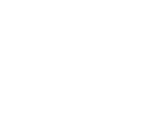 A blue and white logo for a real estate company.
