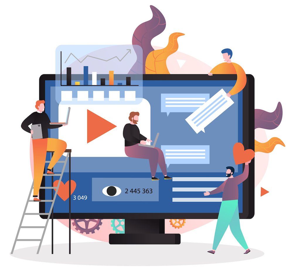 video marketing illustration