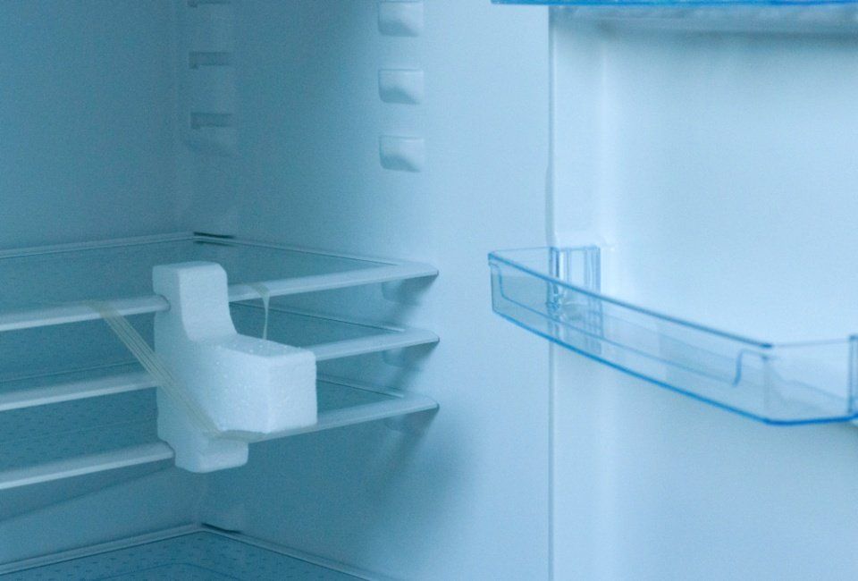 Ripiani interni di un frigorifero
