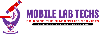 A logo for mobile lab techs bringing the diagnostics services you need to the locations you want.