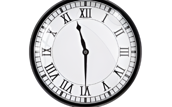 A Black and White Clock With Roman Numerals on It — Coastal Clocks & Watches in Buddina, QLD 