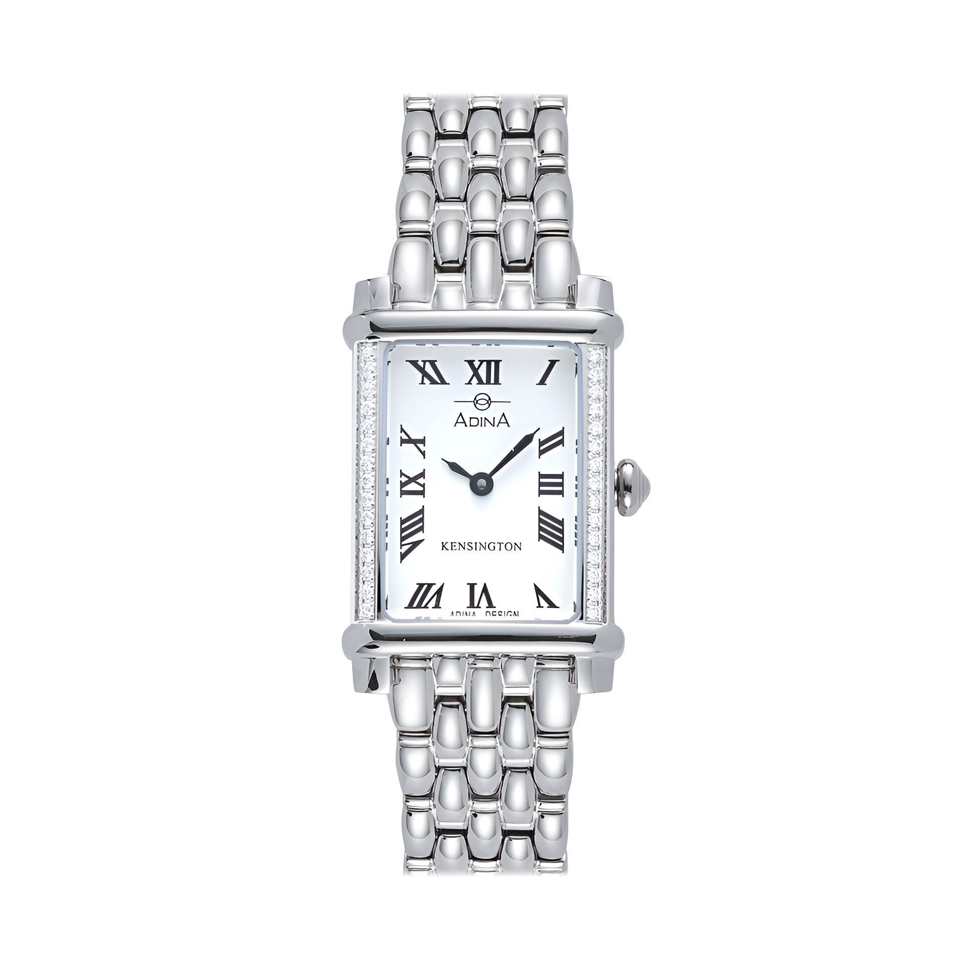 A Silver Watch With Roman Numerals and Diamonds — Coastal Clocks & Watches in Buddina, QLD