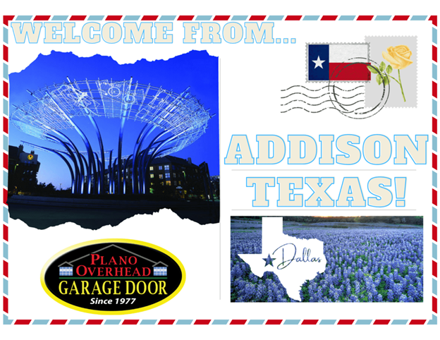 Addison Postcard - Addison, TX - Plano Overhead Garage Door