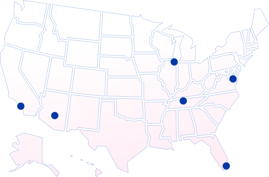 Patient Recruitment site map locations