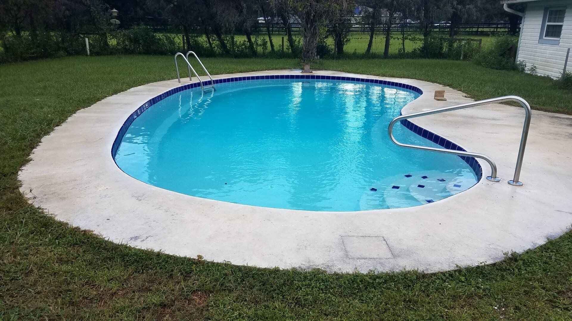 Man Renovating Pool — Ocala, FL — Sweetwater Pool & Spa Inc.