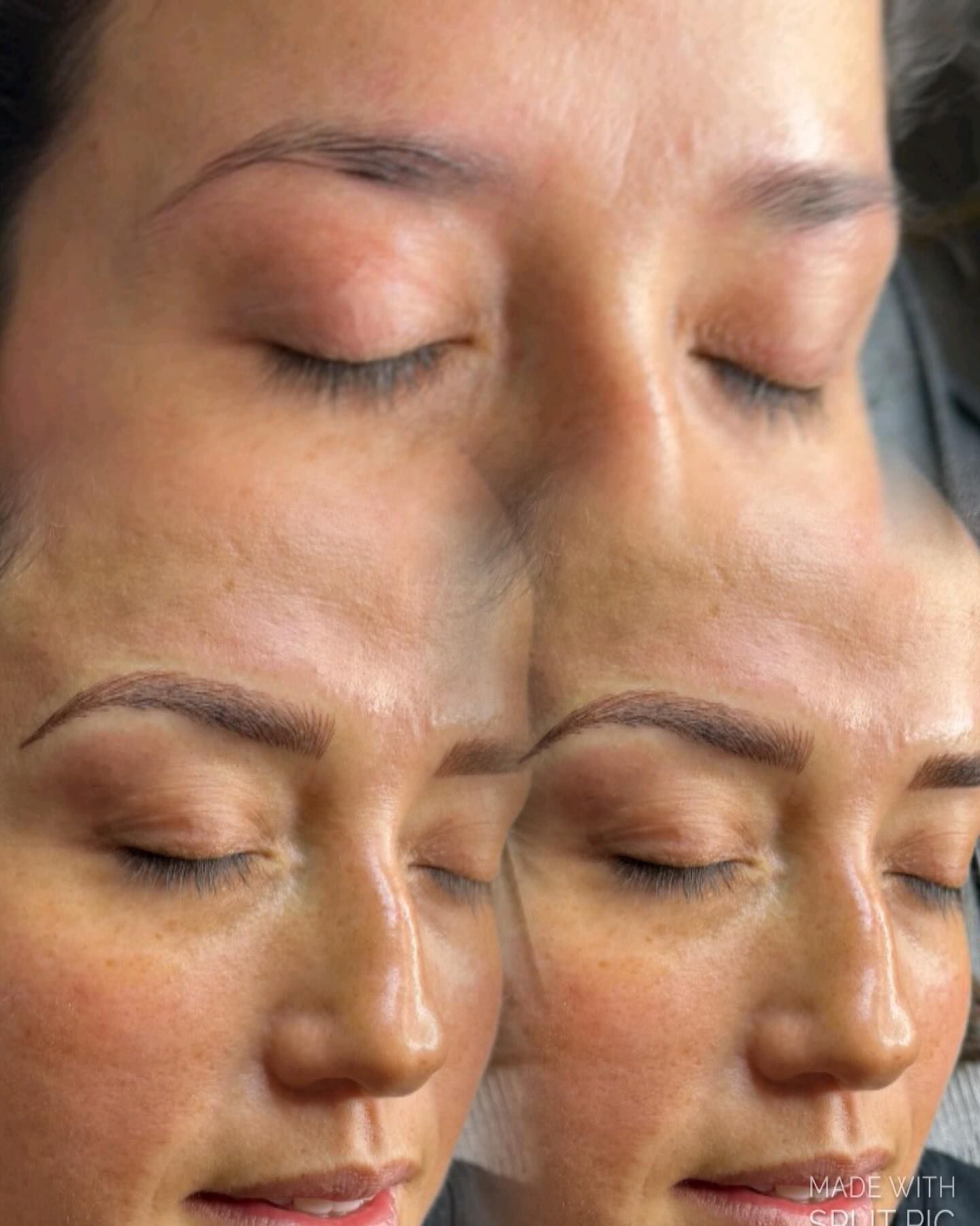 A close up of a woman 's face with her eyes closed.