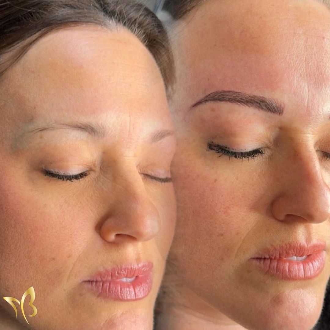 A close up of two women 's faces with their eyes closed
