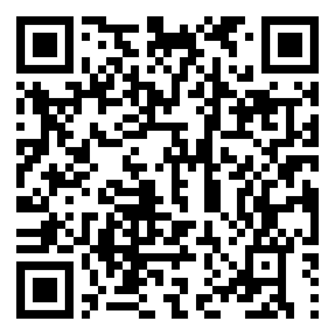 A black and white qr code on a white background.