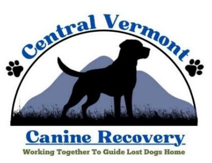 A logo for central vermont canine recovery