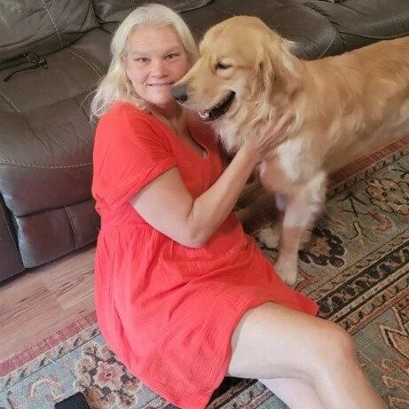 Woman And A Golden Retriever — Stephens City, VA — Professional Pet Trackers
