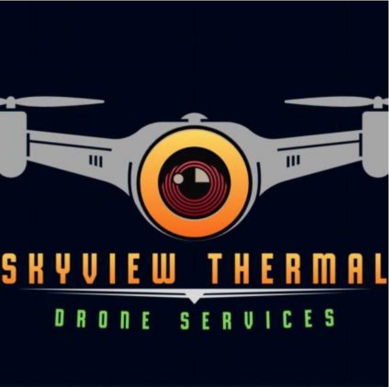 A logo for skyview thermal drone services