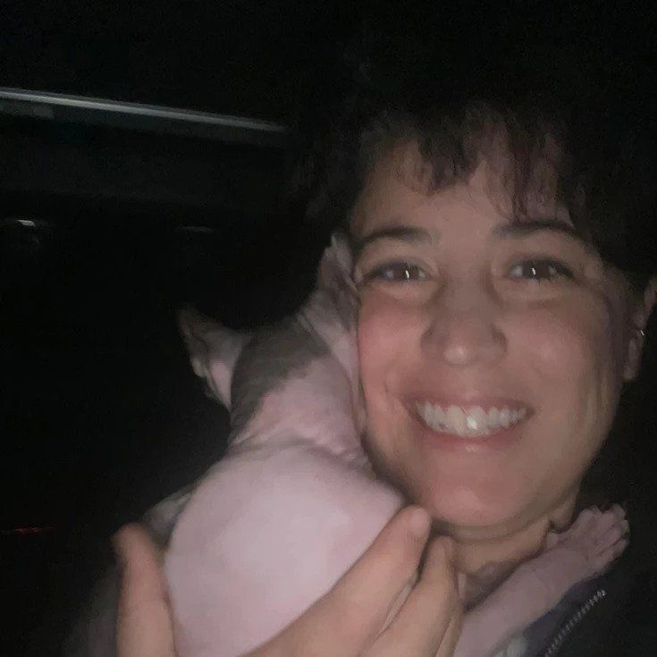 Woman Holding A Formerly Lost Cat — Stephens City, VA — Professional Pet Trackers