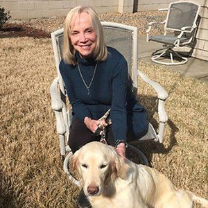 Carol With Her Dog Lexie — Stephens City, VA — Professional Pet Trackers