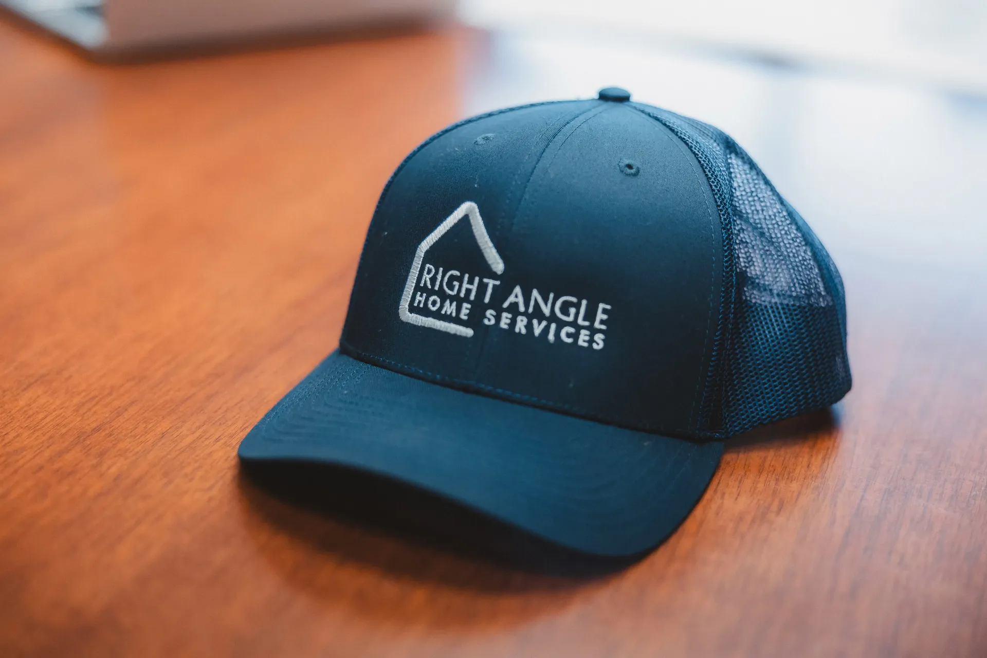 Navy blue cap with logo