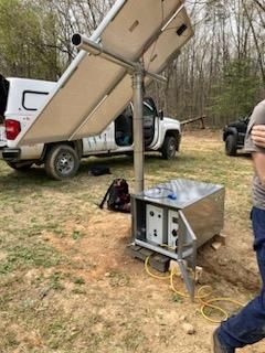 Broadband site powered by solar panels and The Vulcan by Sol Donum, ensuring reliable, off-grid energy for remote operations