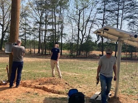 Broadband site powered by solar panels and The Vulcan by Sol Donum, ensuring reliable, off-grid energy for remote operations