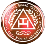 The logo for the general grand chapter of the royal arch masons international