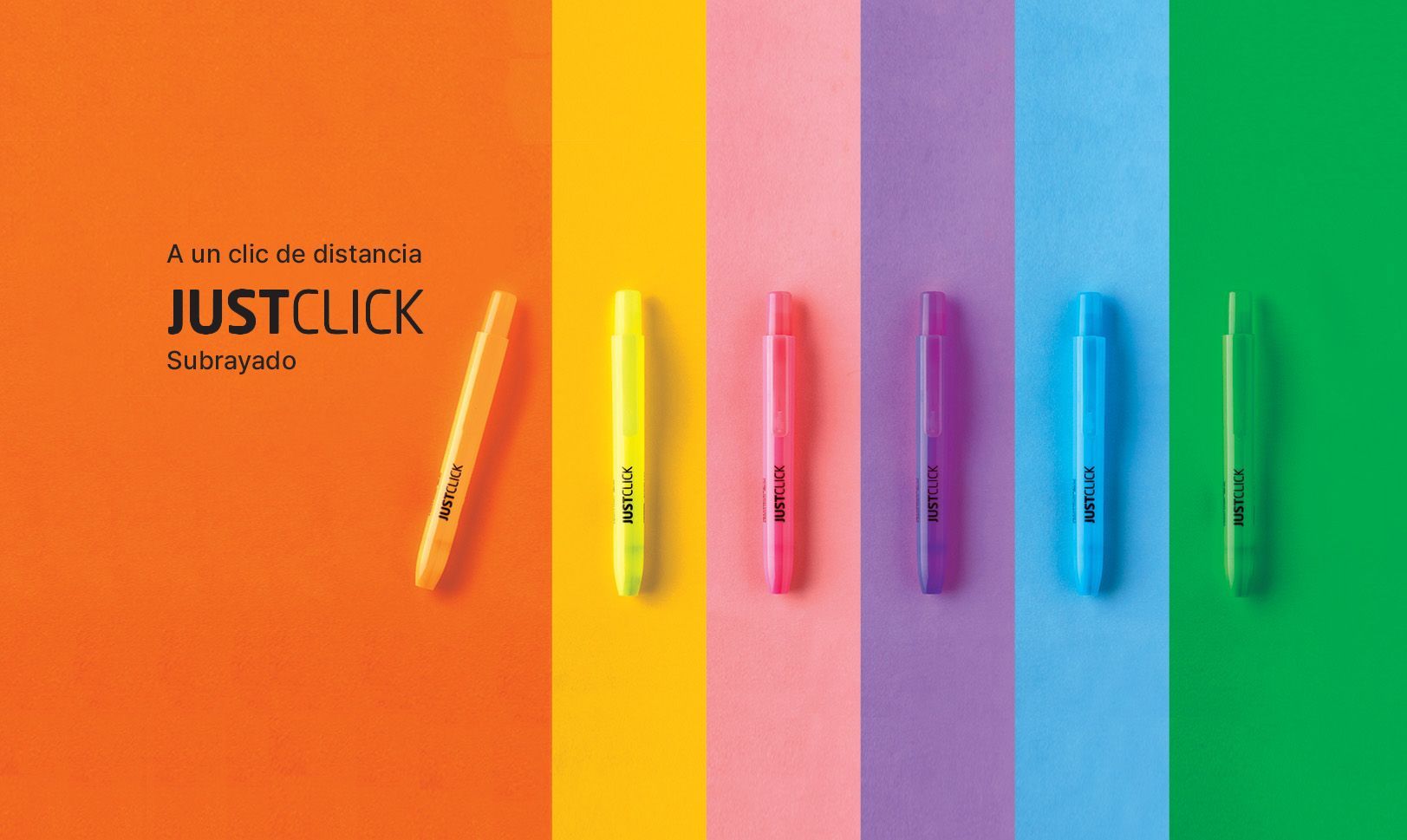 Marcadores fluorescentes com sistema JUSTCLICK da Morris