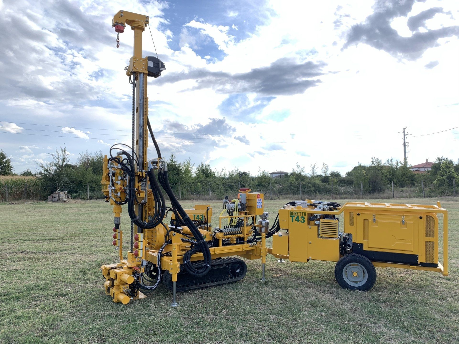 Trivella rotazione per micropali e sondaggi Beretta T43