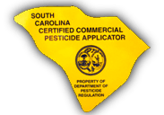 south carolina certified commercial pesticide applicator
