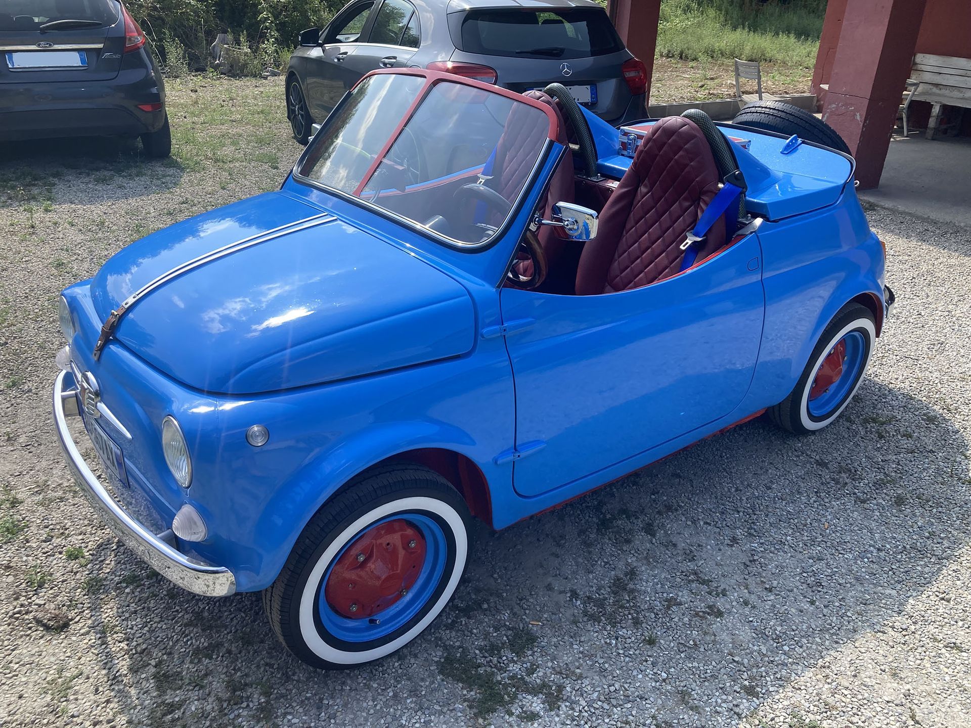 fiat 500 blu