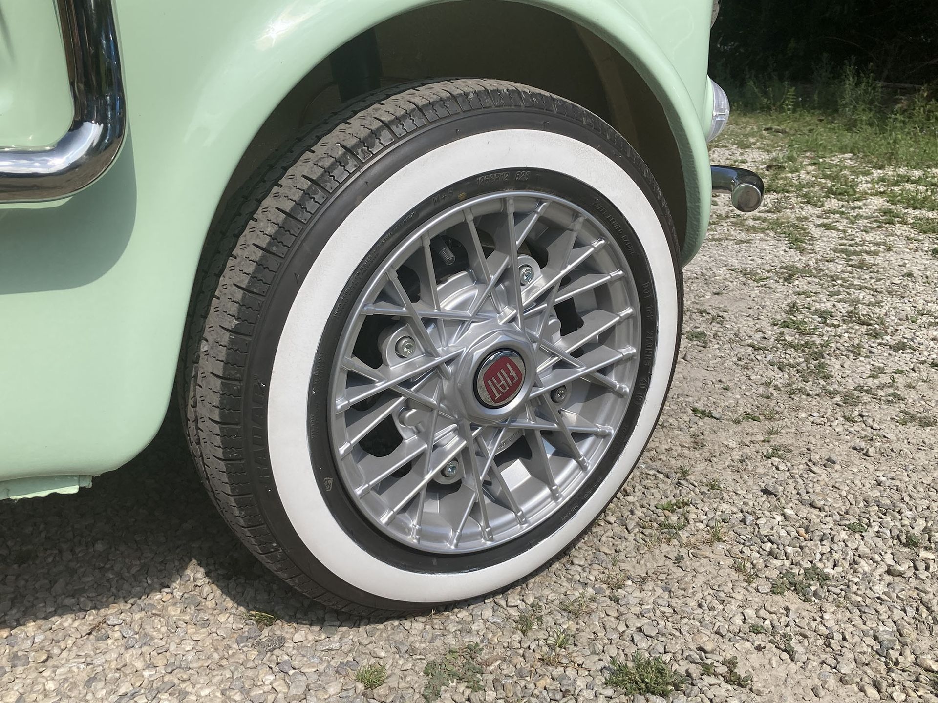 fiat 500 verde spiaggina