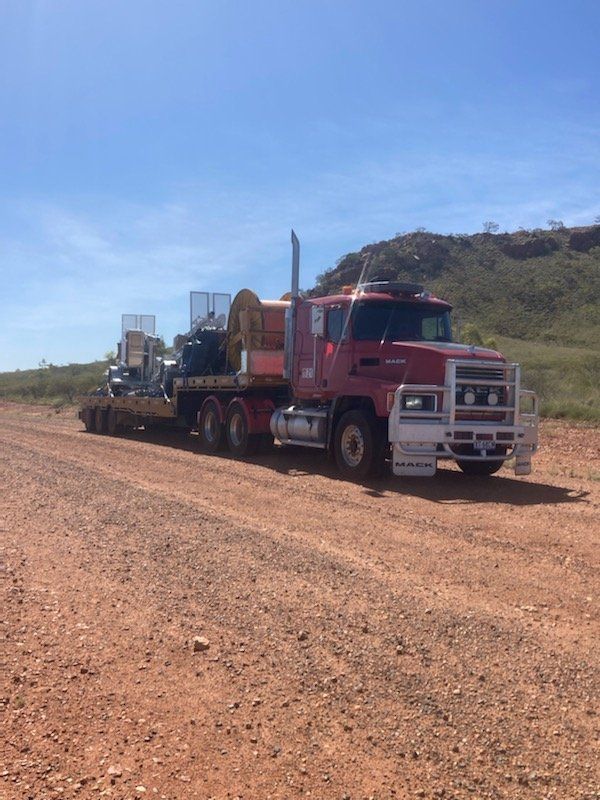 Freight Delivery Truck on the Road  — Labour And Equipment Hire in Mount Isa, QLD