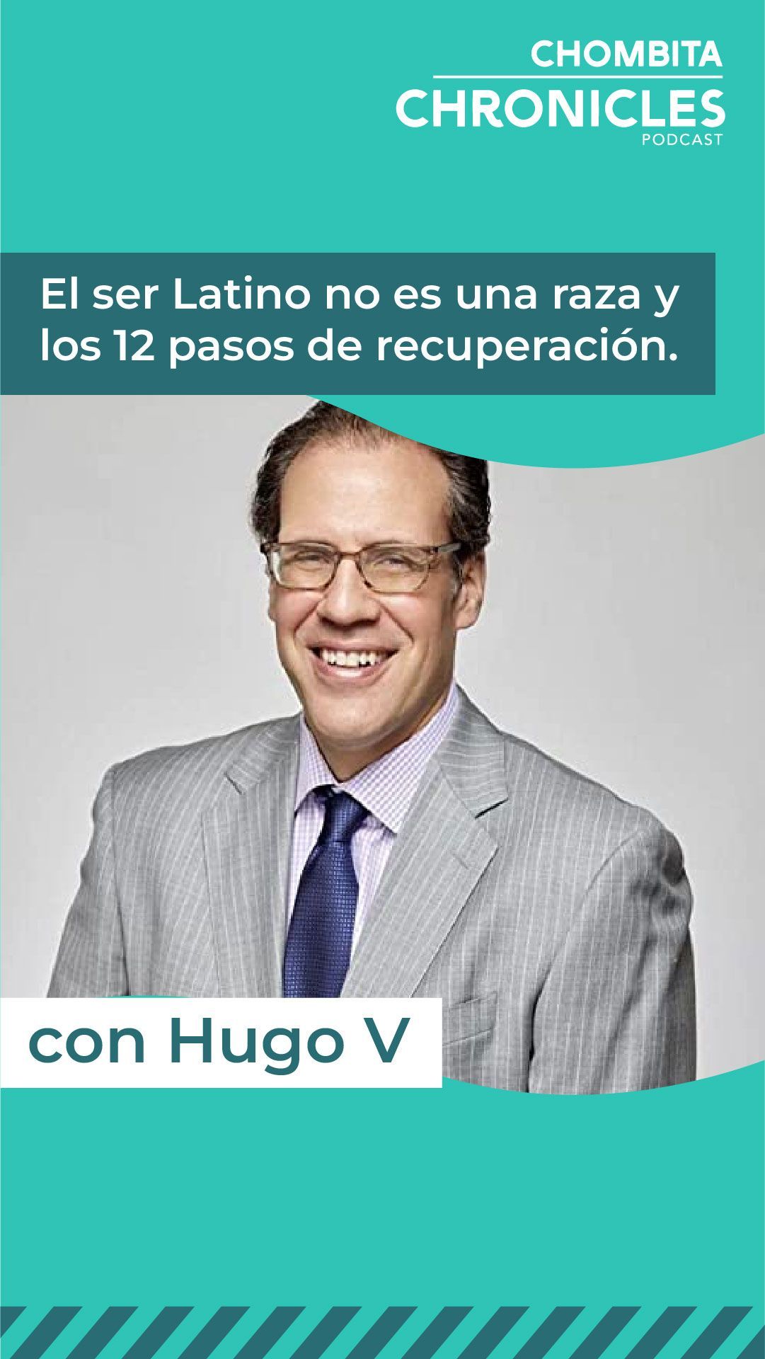 A man in a suit and tie is smiling on a poster.