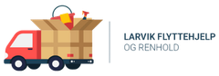Logo til Larvik flyttehjelp og renhold