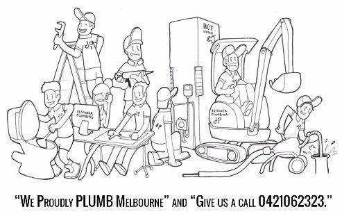 Illustration of plumbing service