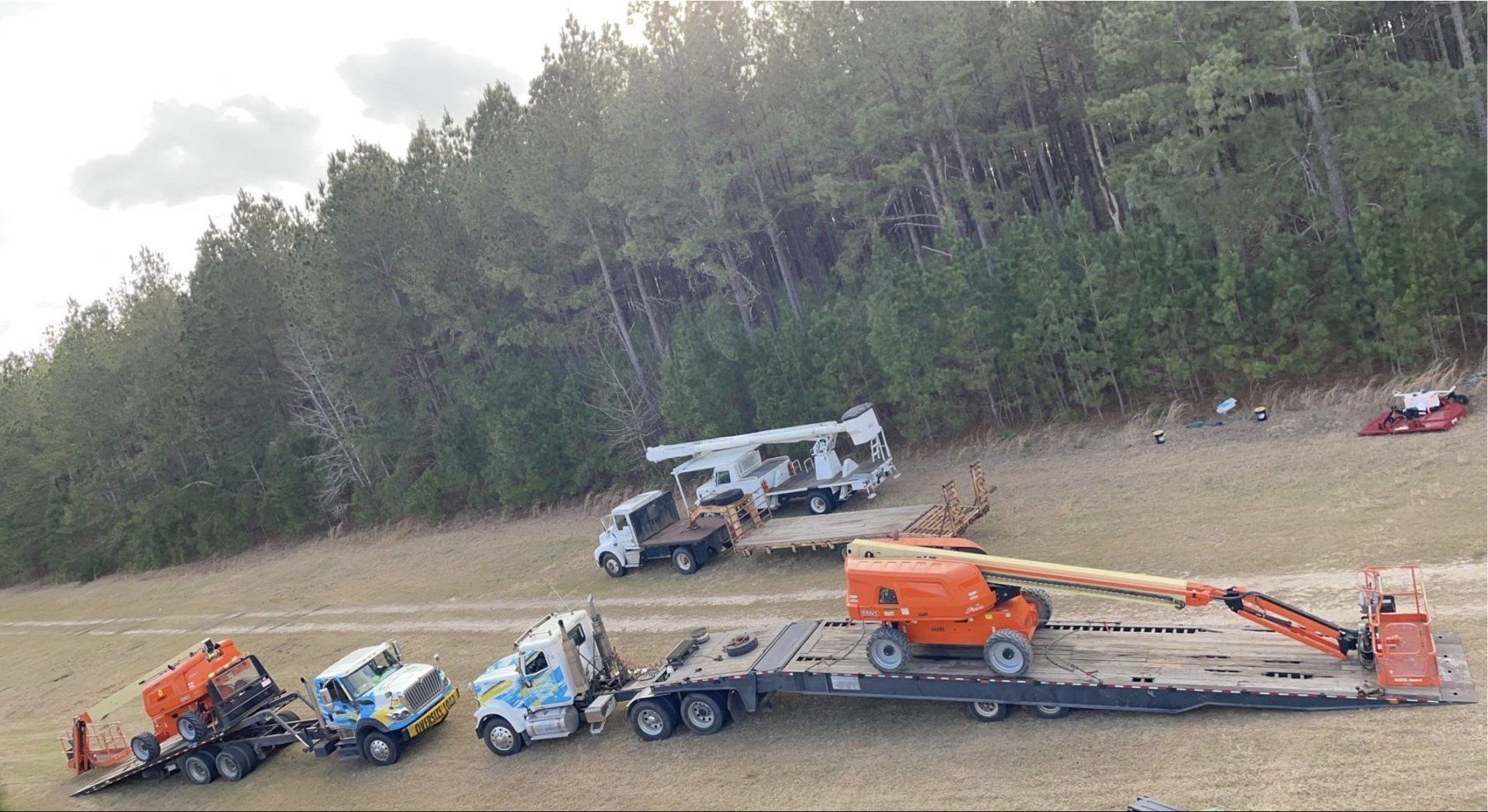 Heavy Construction Equipment Hauling